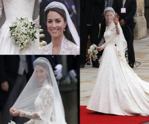 yapboz Catherine Middleton elbise